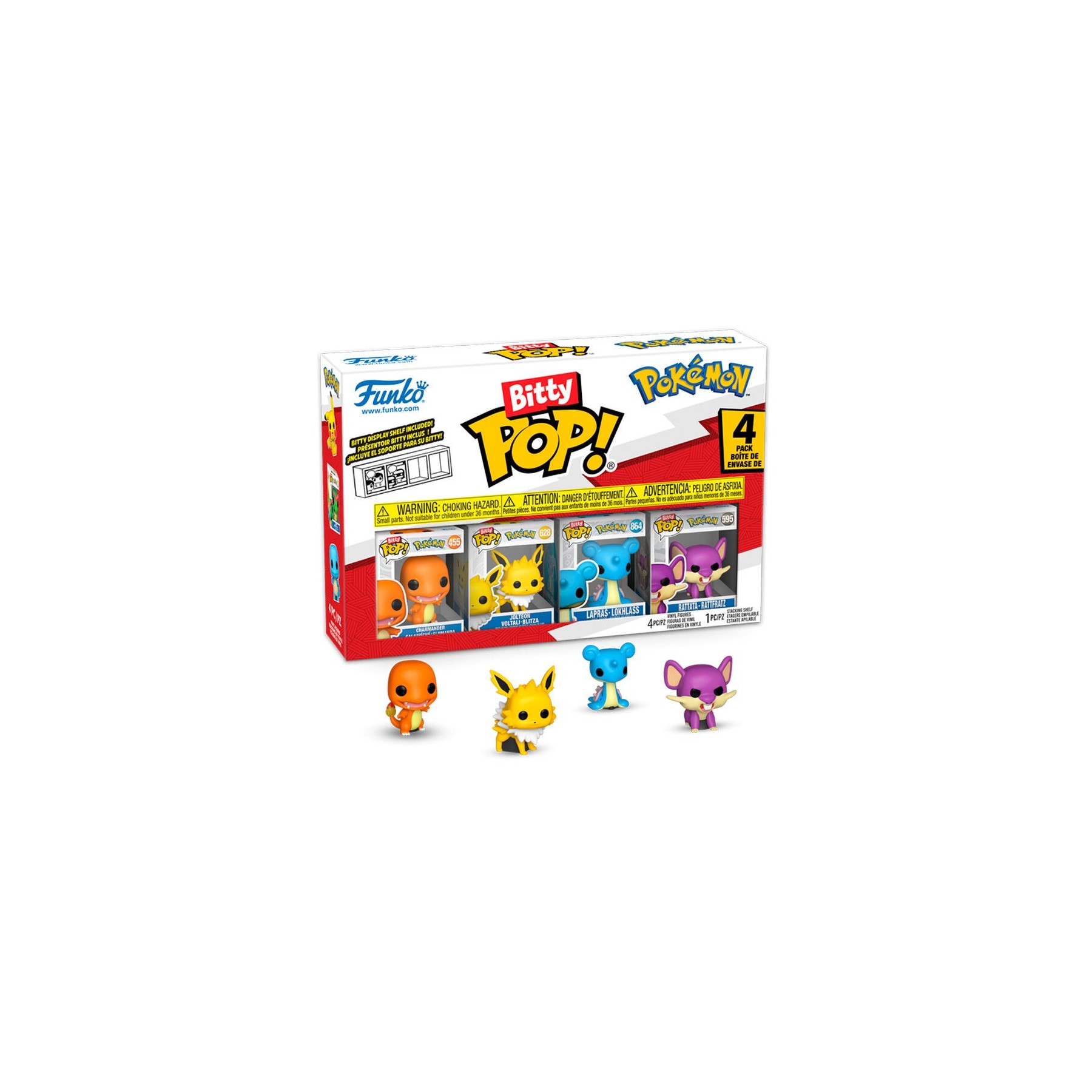 Blister 4 Figuras Bitty Pop Pokemon Charmander