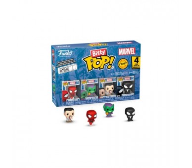Blister 4 Figuras Bitty Pop Marvel Spider-Man
