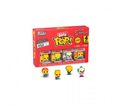 Blister 4 Figuras Bitty Pop Los Simpsons Bart