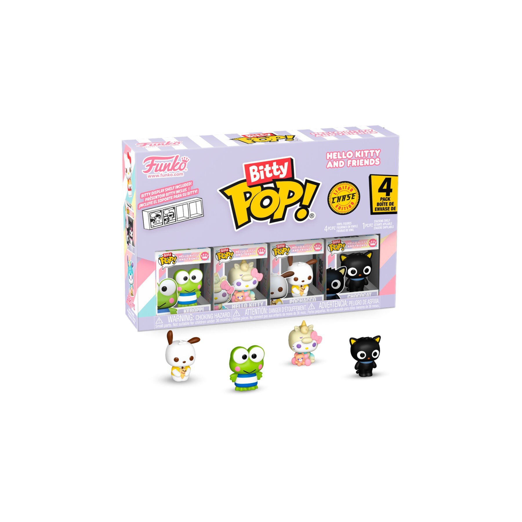 Blister 4 Figuras Bitty Pop Hello Kitty And Friends Keroppi