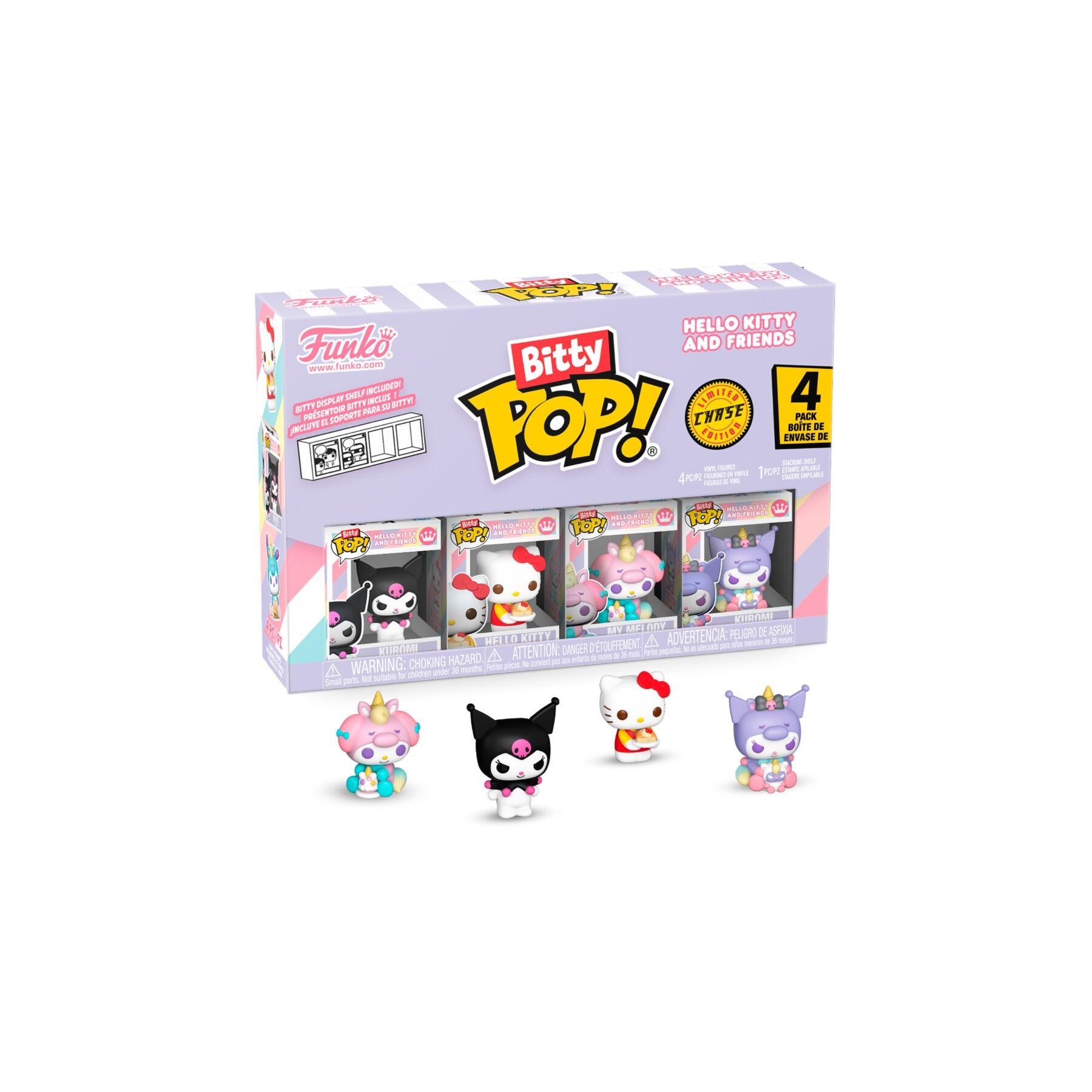 Blister 4 Figuras Bitty Pop Hello Kitty And Friends Kuromi