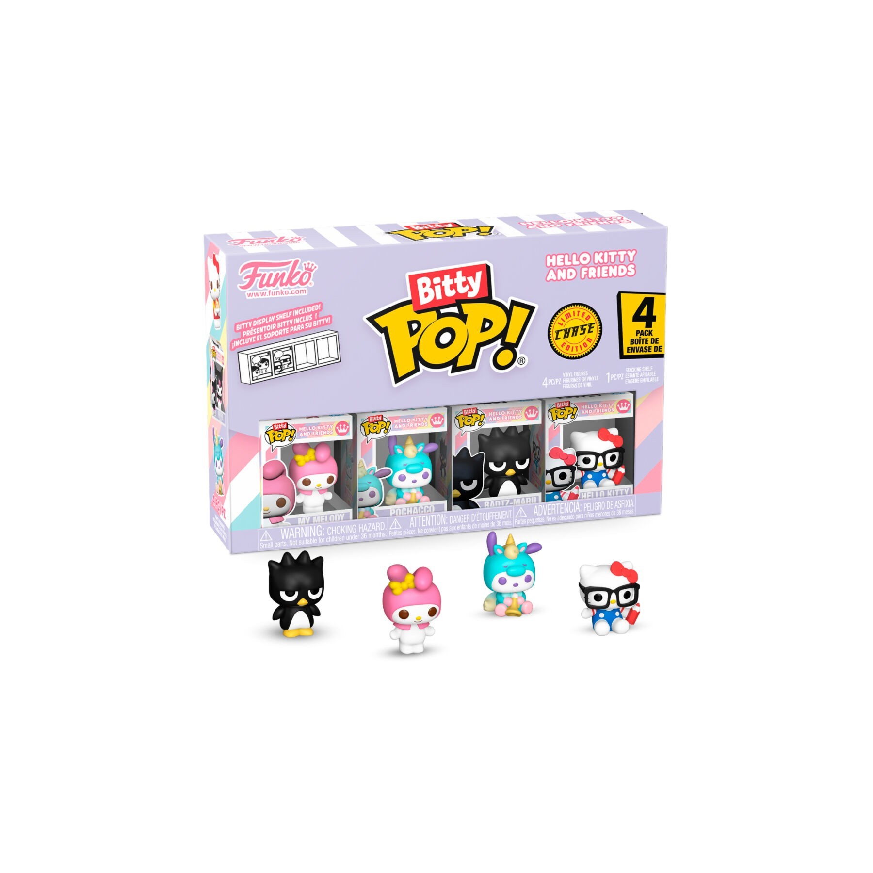 Blister 4 Figuras Bitty Pop Hello Kitty And Friends My Melod
