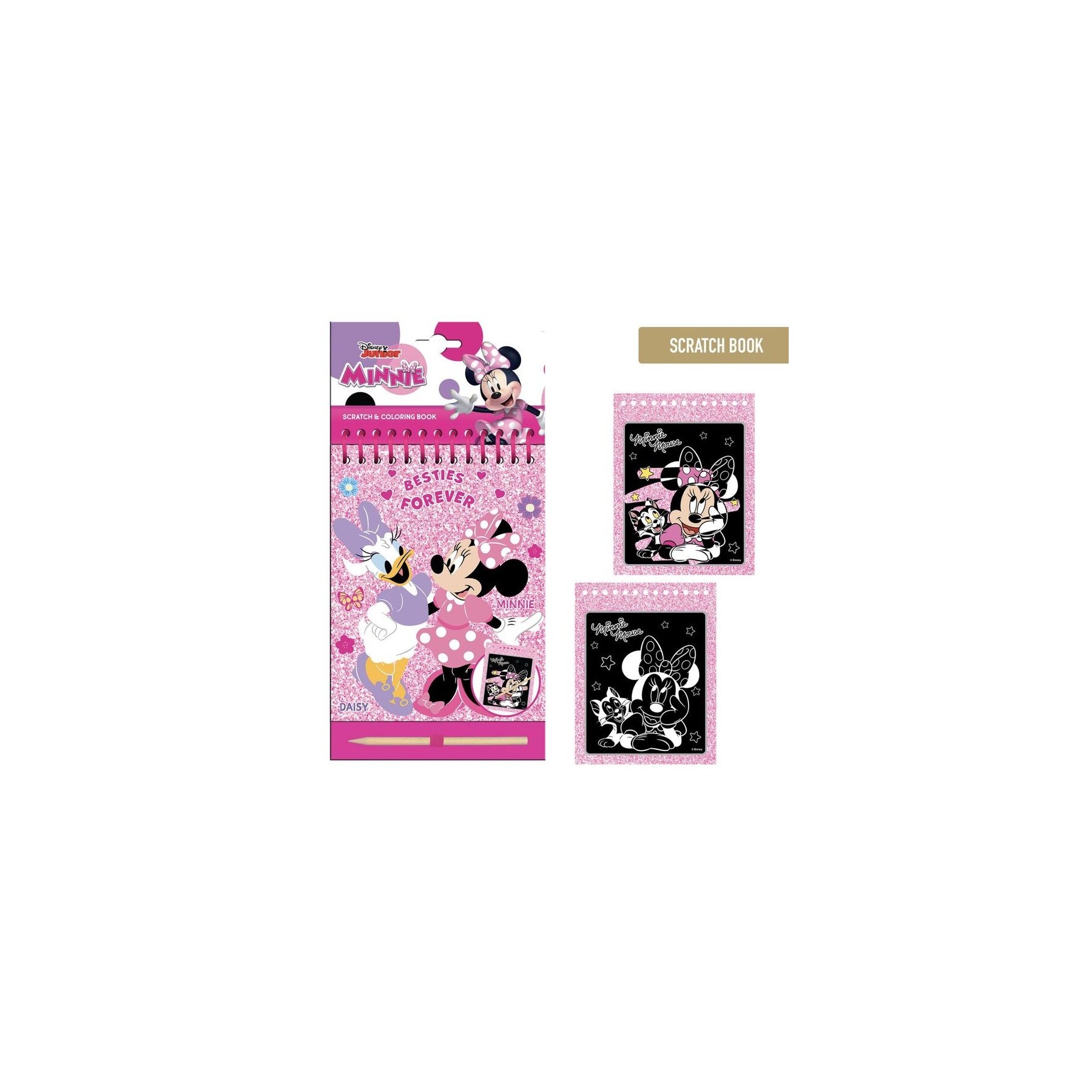 Set Papeleria Scratch Minnie Disney