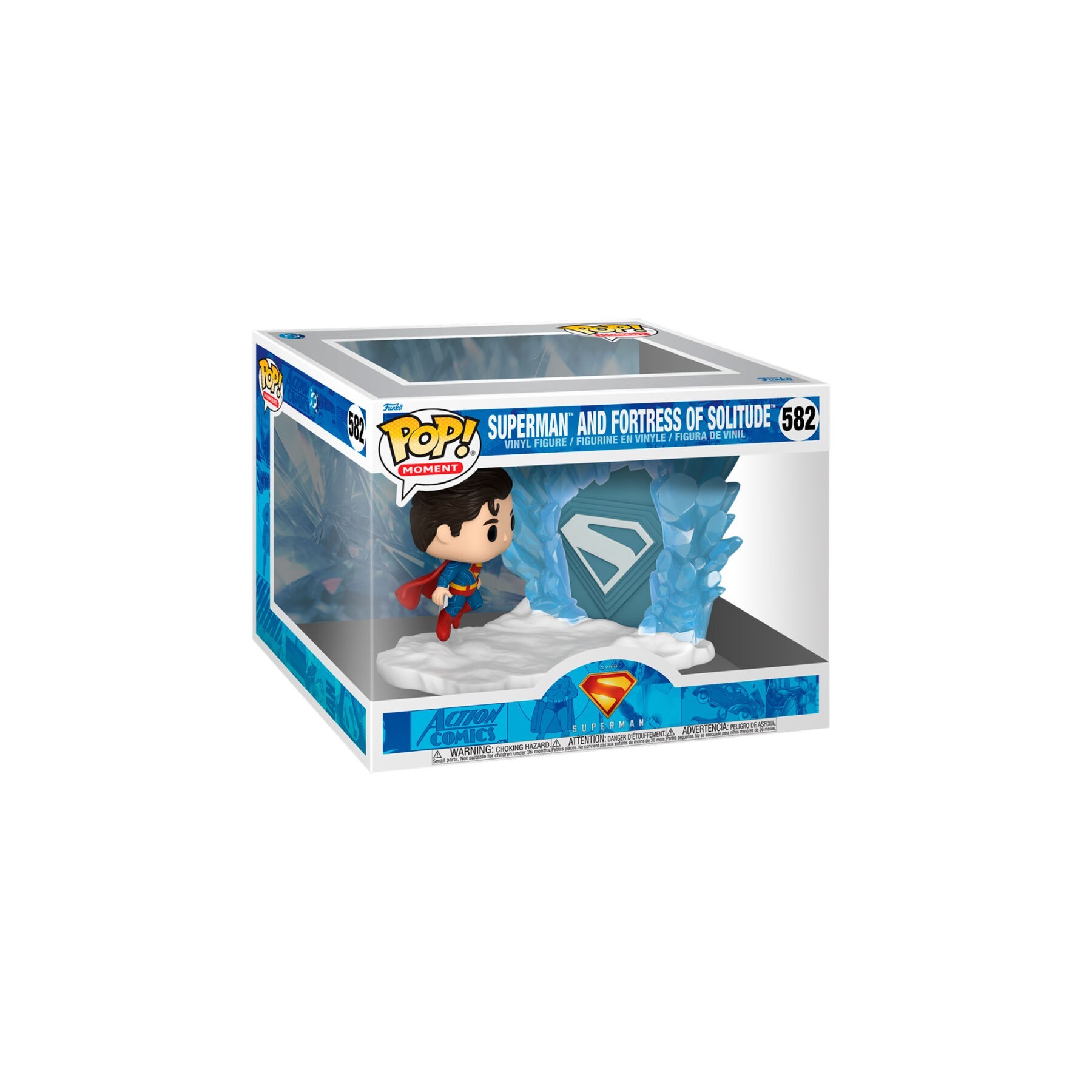 Figura Pop Moment Dc Comics Superman - Superman And Fortress