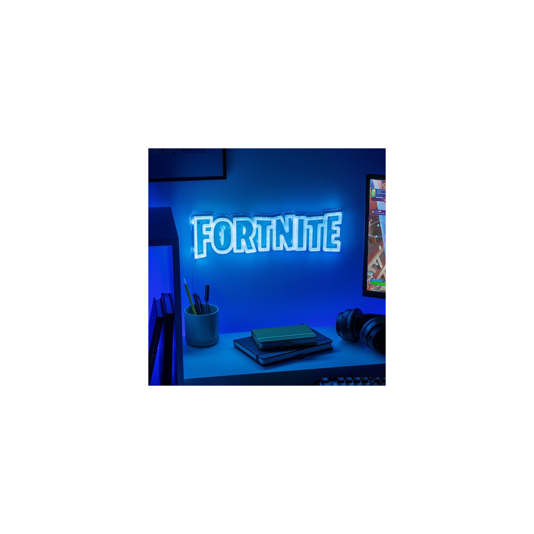 Luz De Neón Led Para Montaje En Pared De Fortnite