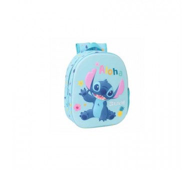 Mochila 3D Stitch Disney 33Cm