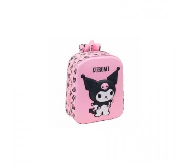 Mochila 3D Kuromi Hello Kitty 27Cm