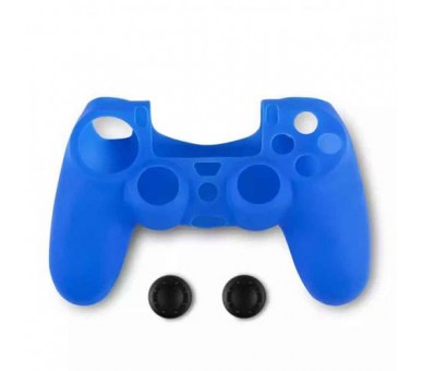 Silicon Skin Cover Controller and Thumb Grips Blue PS4