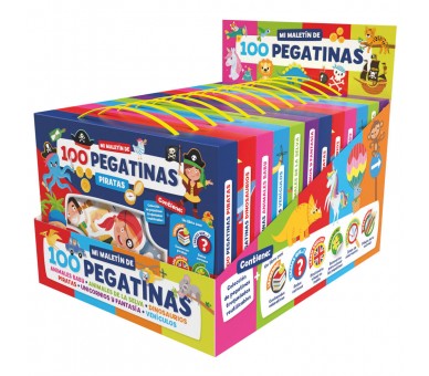 Maletin 100 pegatinas surtido