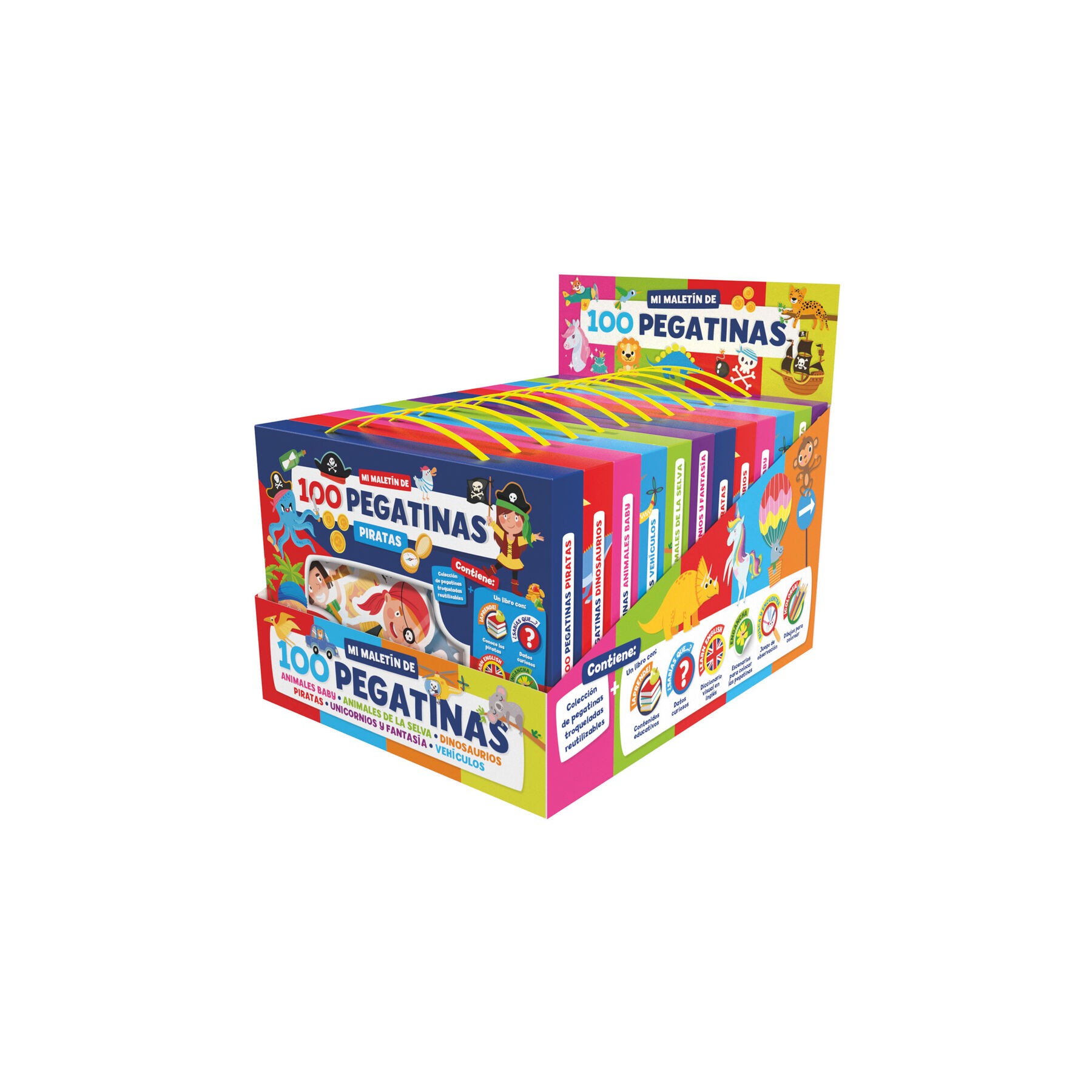 Maletin 100 pegatinas surtido