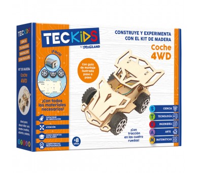 Maqueta Coche 4WD madera