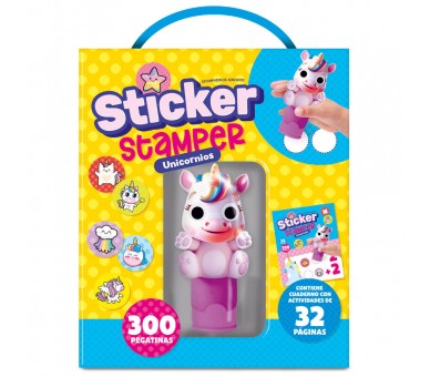 Kit Sticker Stamper Unicornios