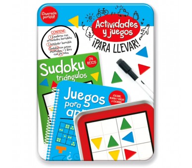 Kit Actividades Portatil Retos de Ingenio español
