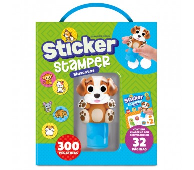 Kit Sticker Stamper Mascotas