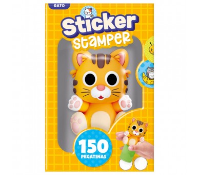 Sticker Stamper Gato