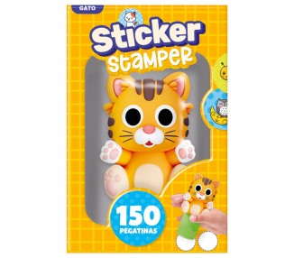 Sticker Stamper Gato