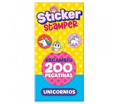 Recambio Sticker Stamper Unicornios