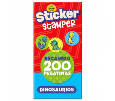 Recambio Sticker Stamper Dinosaurios