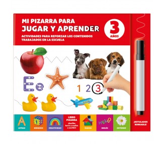 Mi Pizarra para Jugar y Aprender 3 Años español