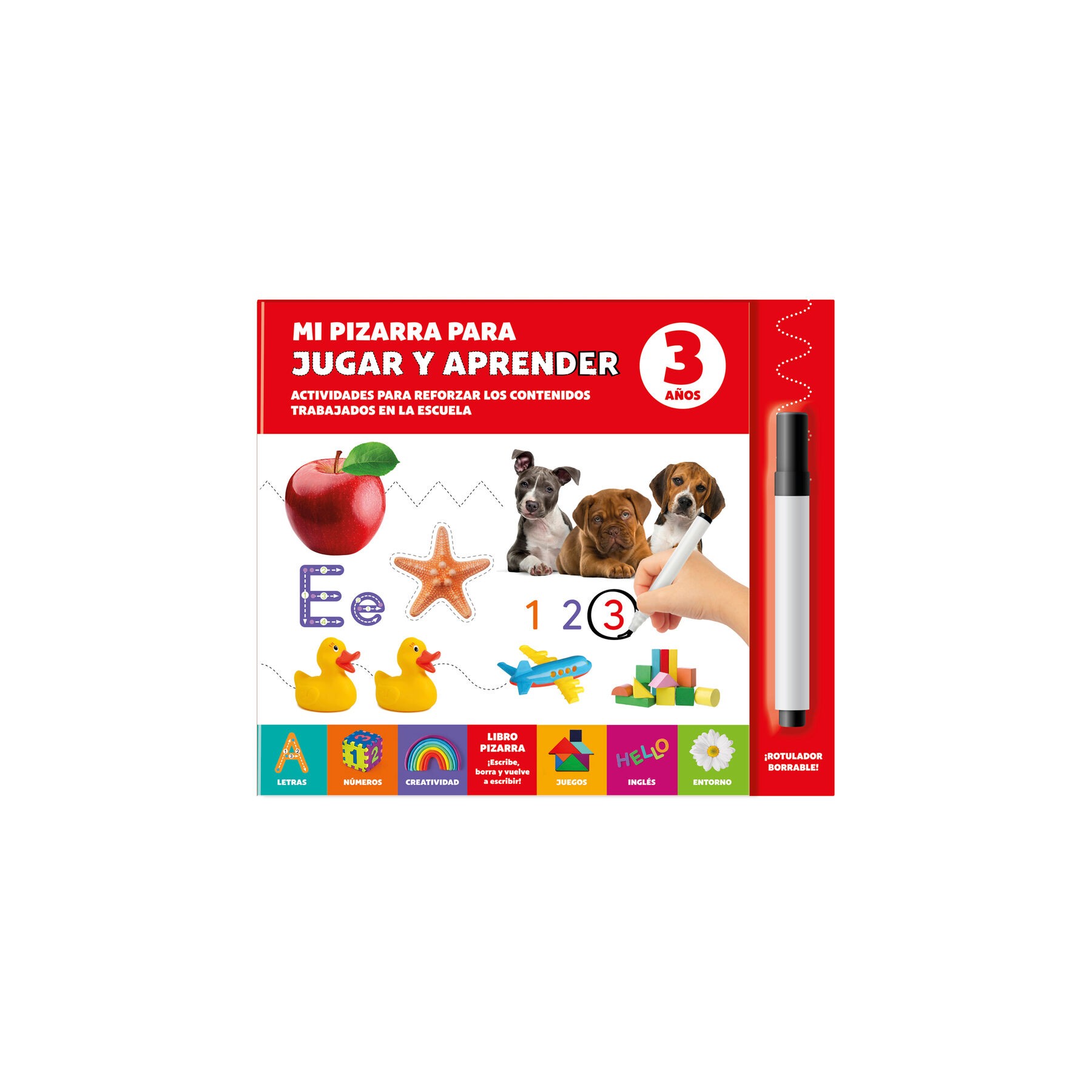 Mi Pizarra para Jugar y Aprender 3 Años español