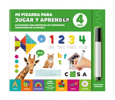 Mi Pizarra para Jugar y Aprender 4 Años español