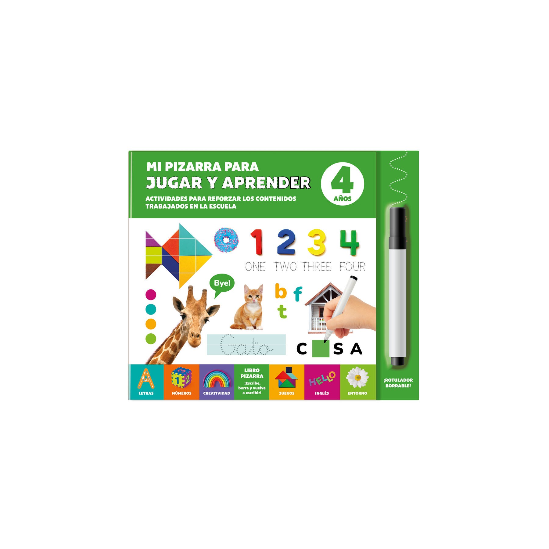 Mi Pizarra para Jugar y Aprender 4 Años español