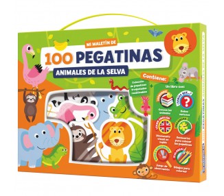 Maletin 100 pegatinas Animales de la Selva