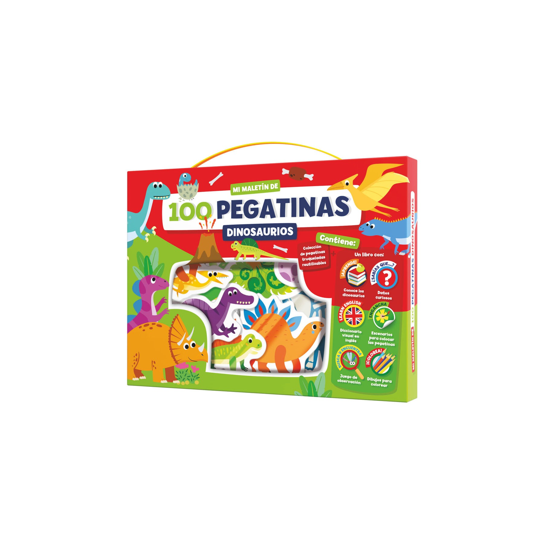 Maletin 100 pegatinas Dinosaurios