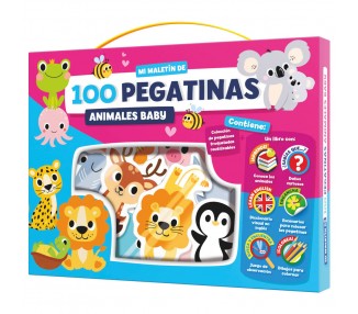 Maletin 100 pegatinas Animales Baby