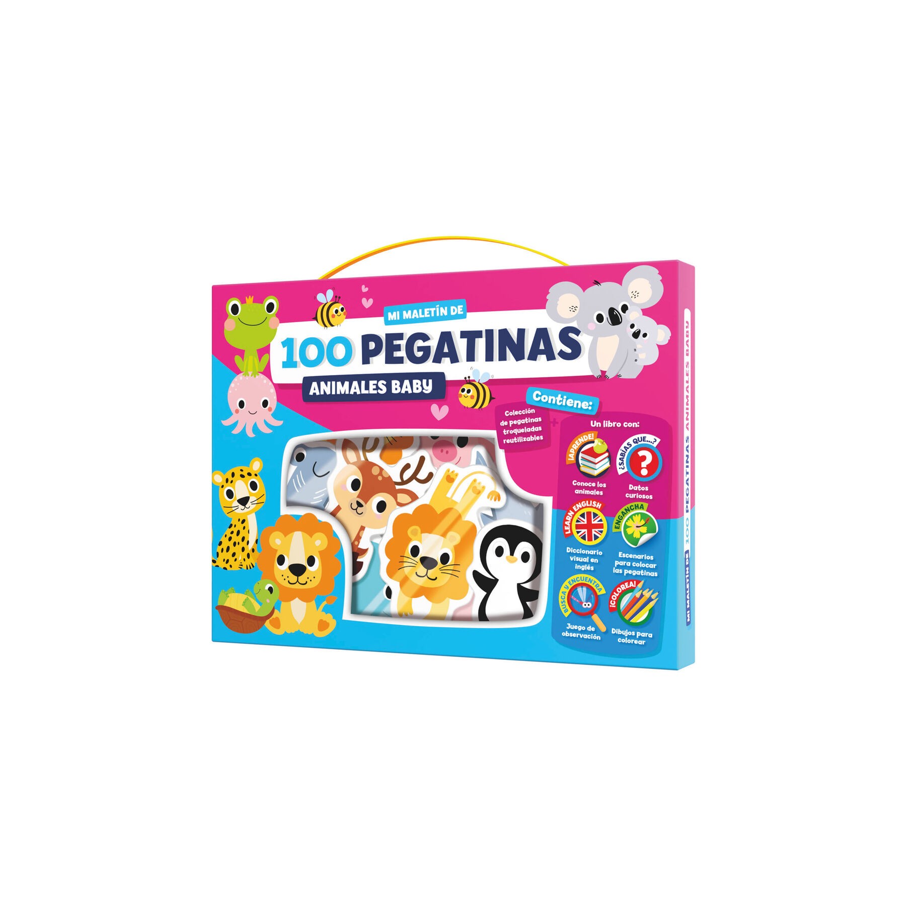 Maletin 100 pegatinas Animales Baby