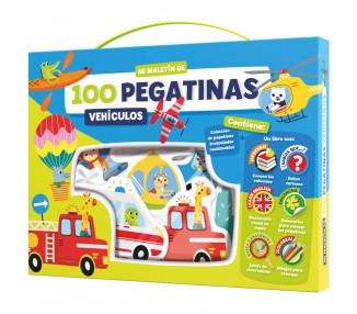 Maletin 100 pegatinas Vehiculos