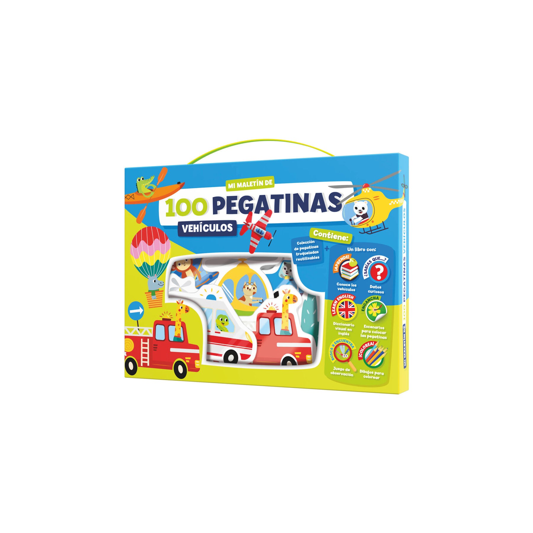 Maletin 100 pegatinas Vehiculos