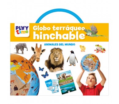 Globo Terraqueo Hinchable El Mundo de los Animales español
