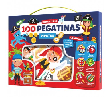 Maletin 100 pegatinas Piratas