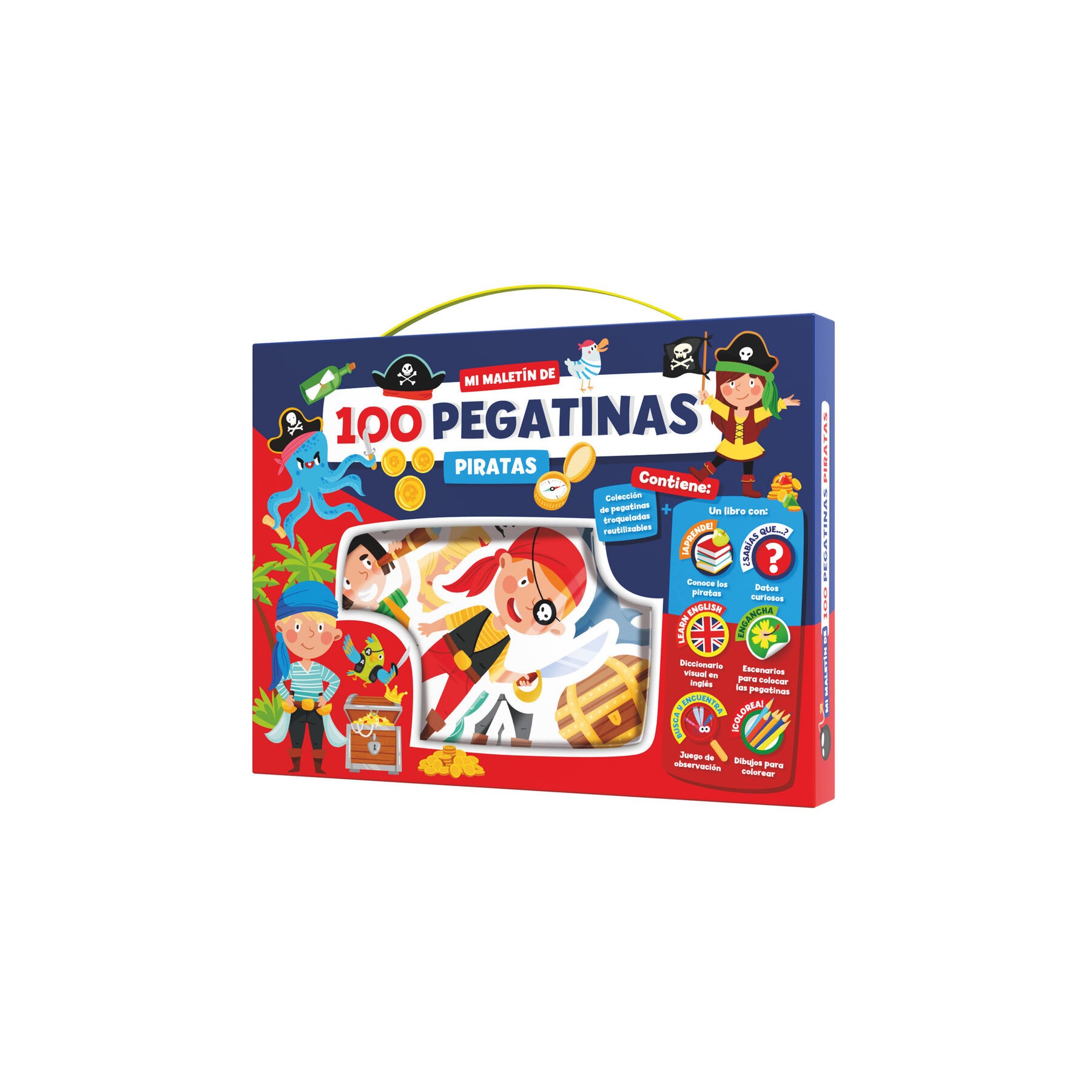 Maletin 100 pegatinas Piratas
