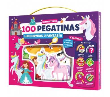 Maletin 100 pegatinas Fantasias