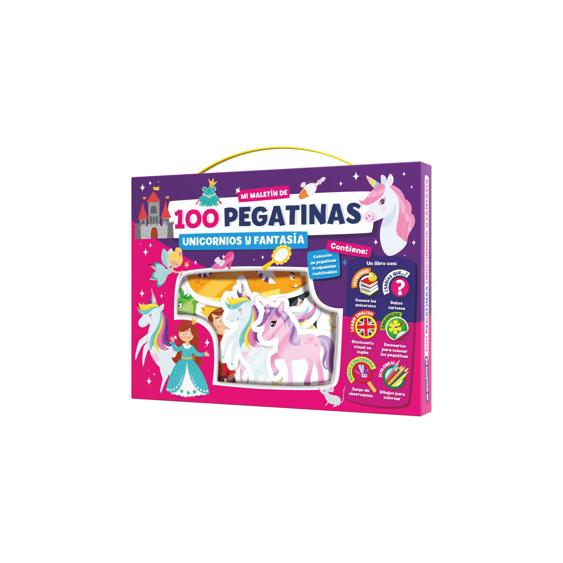 Maletin 100 pegatinas Fantasias