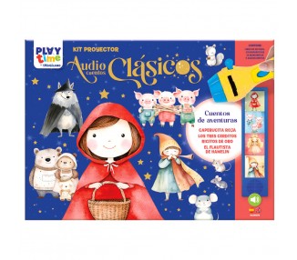 Kit Proyector Audiocuentos Clasicos Cuentos de Aventuras