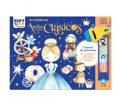 Kit Proyector Audiocuentos Clasicos Cuentos de Princesas