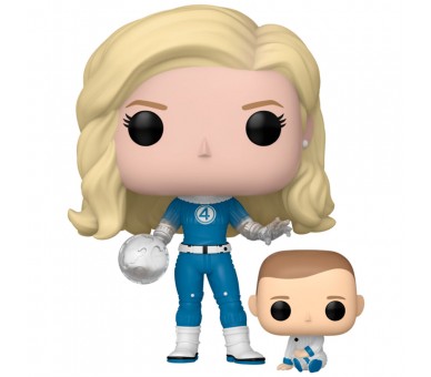 Figura POP Marvel Los 4 Fantasticos Mujer Invisible & Franklin