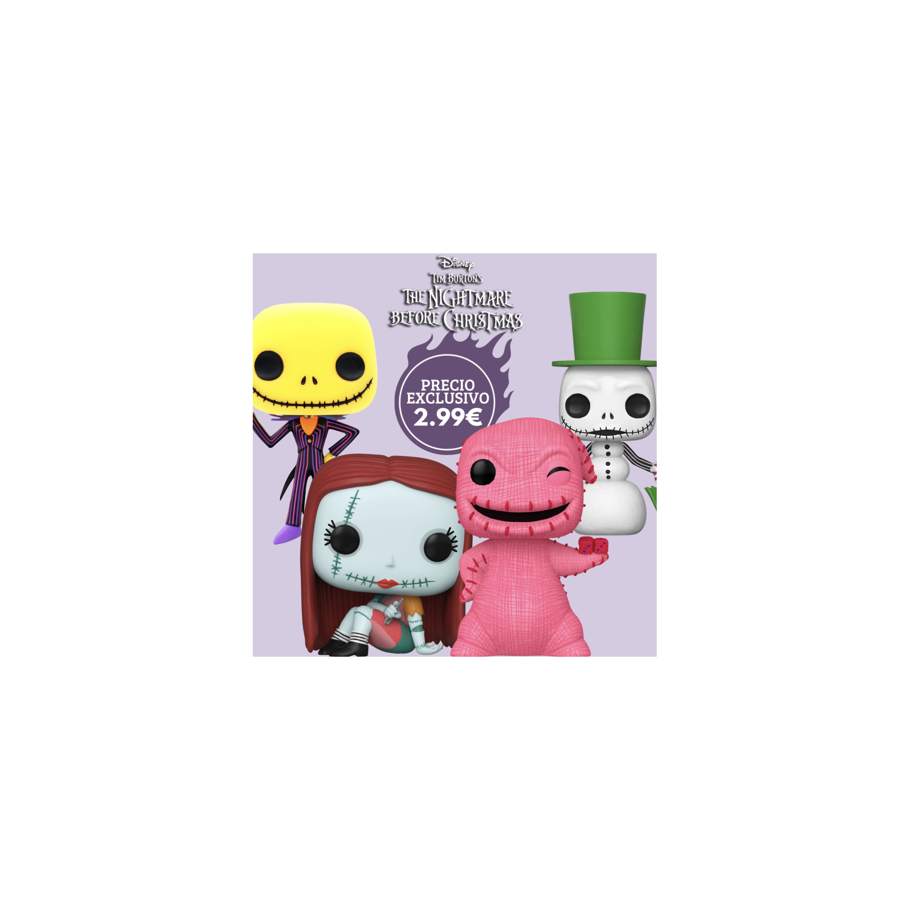 Pack oferta Funko POP Pesadilla Antes de Navidad