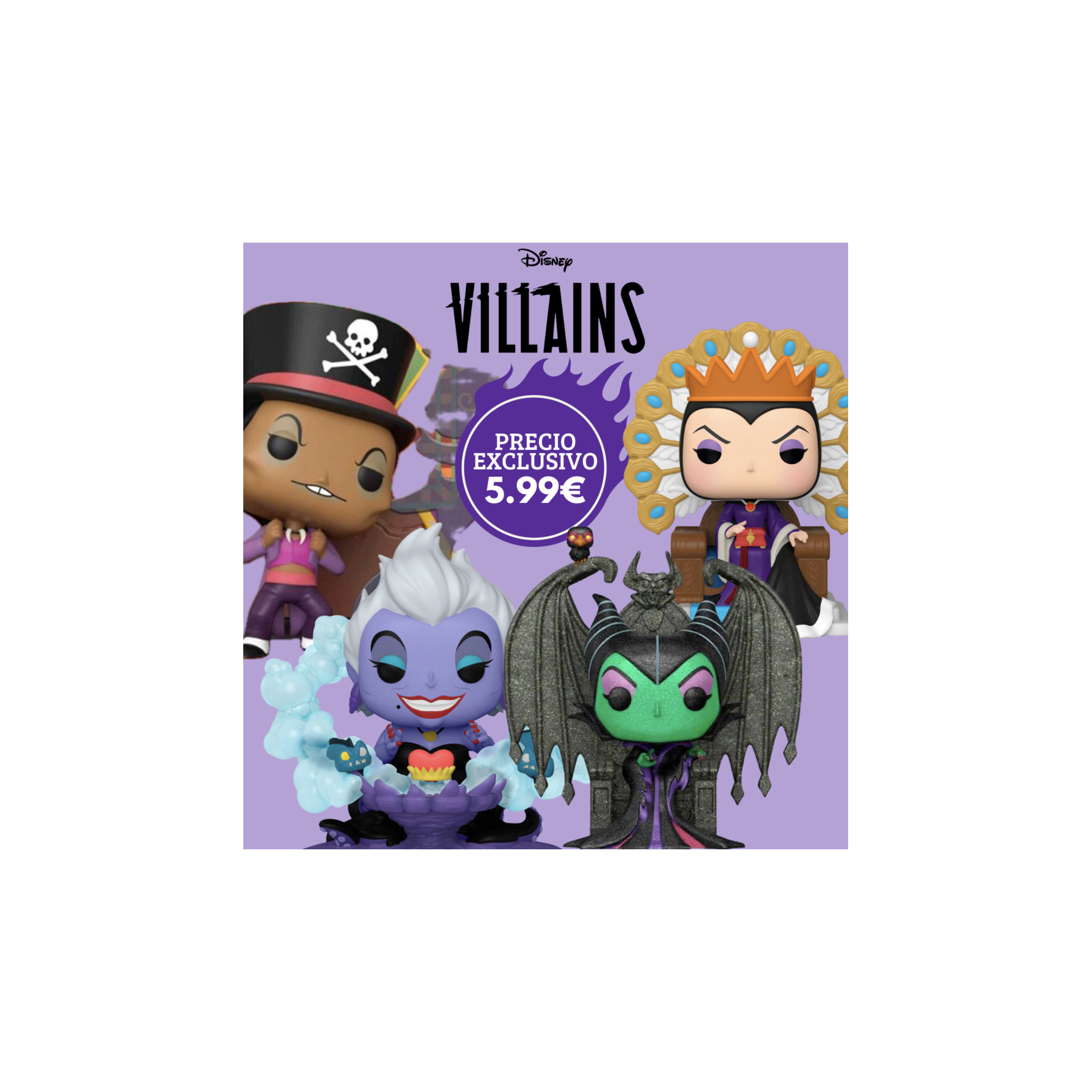 Pack oferta Funko POP Villanas Disney