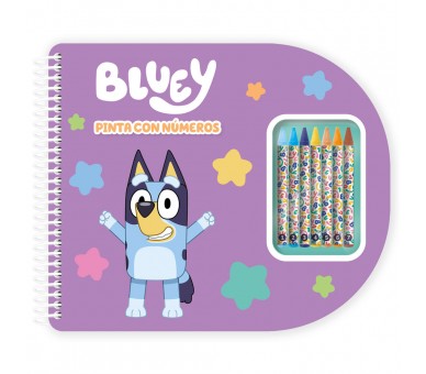 Libreta Pinta con Numeros Bluey