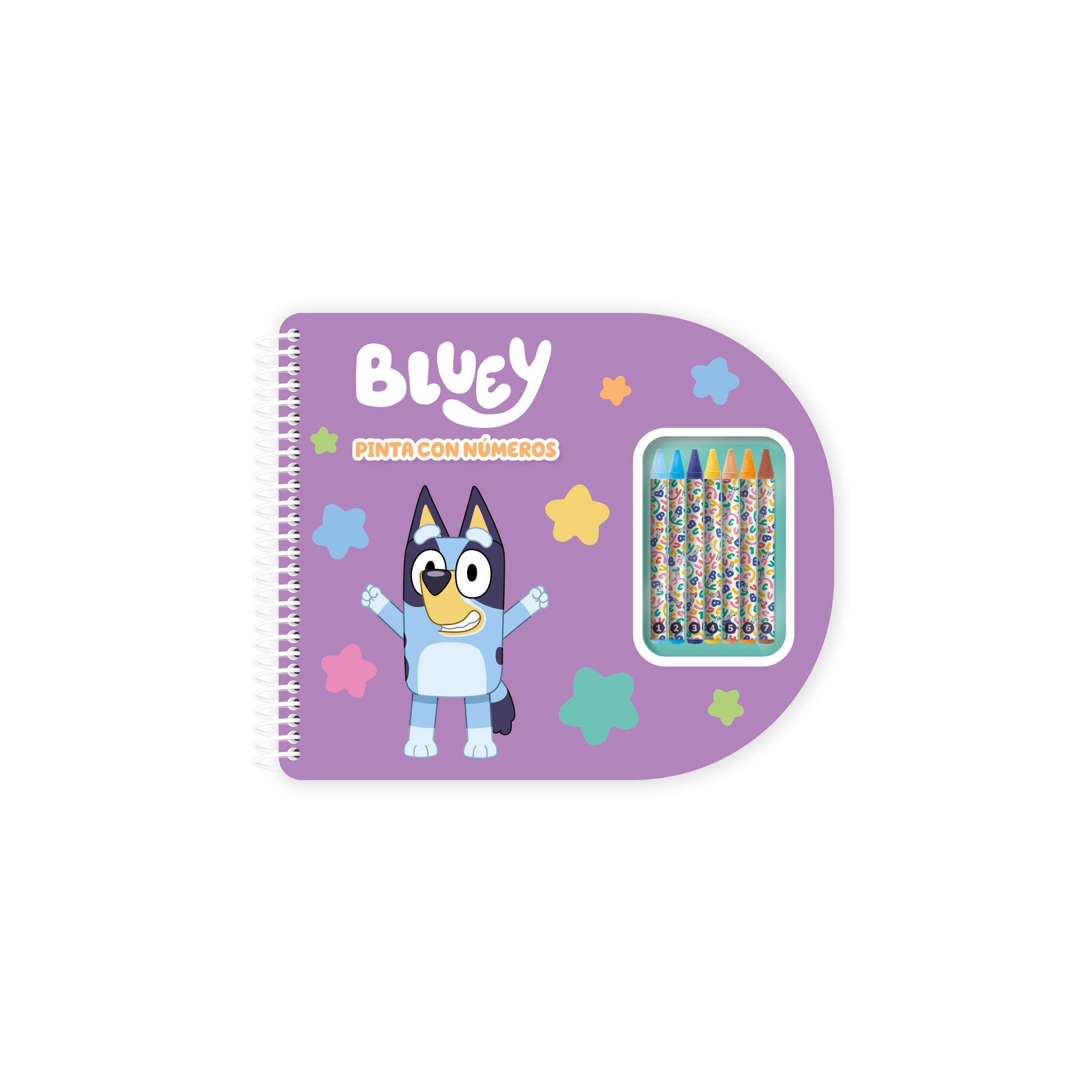 Libreta Pinta con Numeros Bluey
