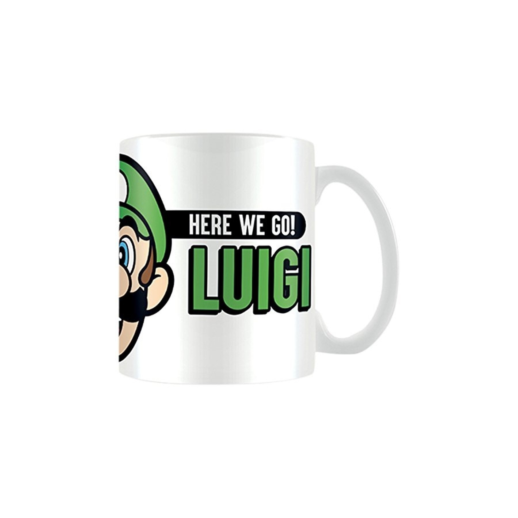 Taza Super Mario Here We Go Luigi
