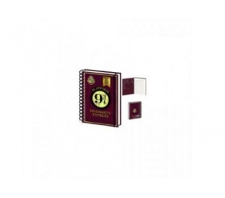 Cuaderno De Espiral A5 Andén 9 3/4 Y Escudo Hogwarts 21 X 15