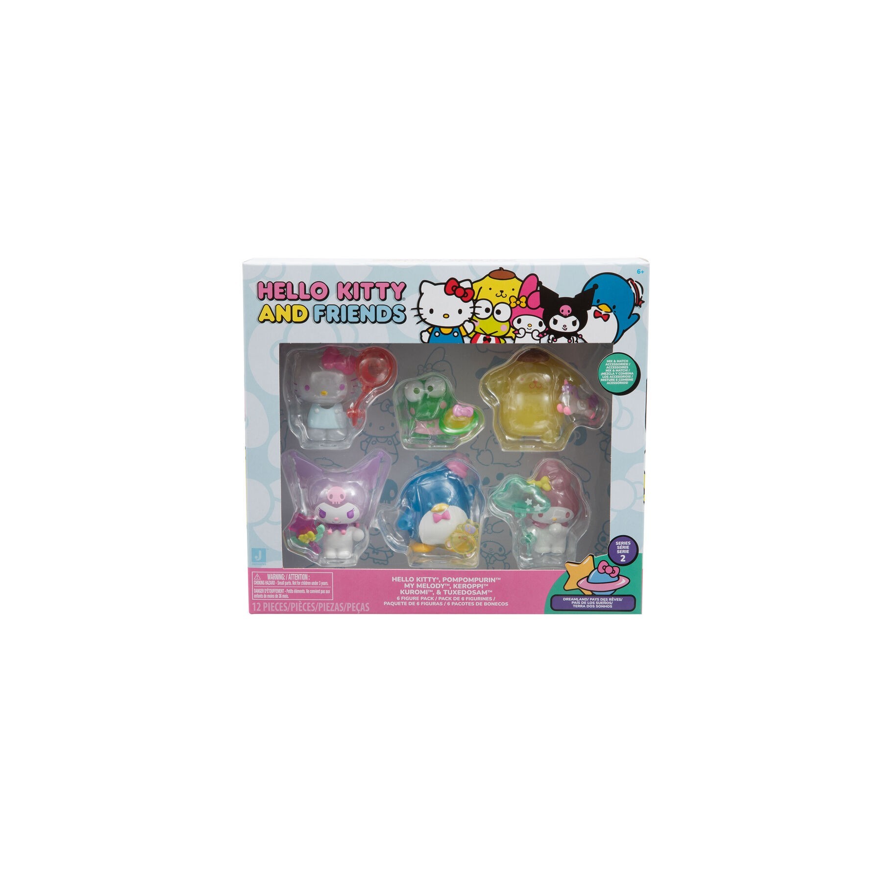 Blister 6 Figuras Hello Kitty 5Cm