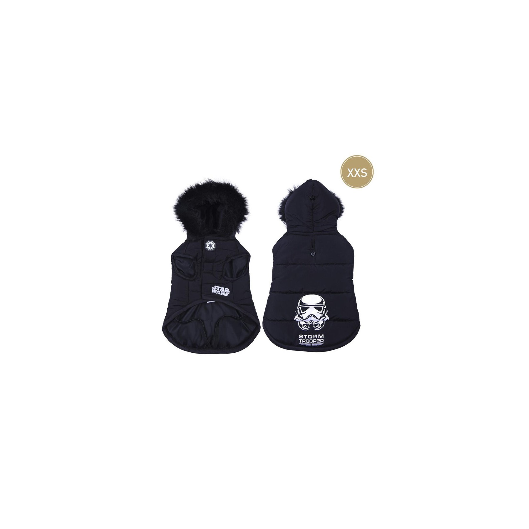 Abrigo Acolchado Para Perros Star Wars Xxs