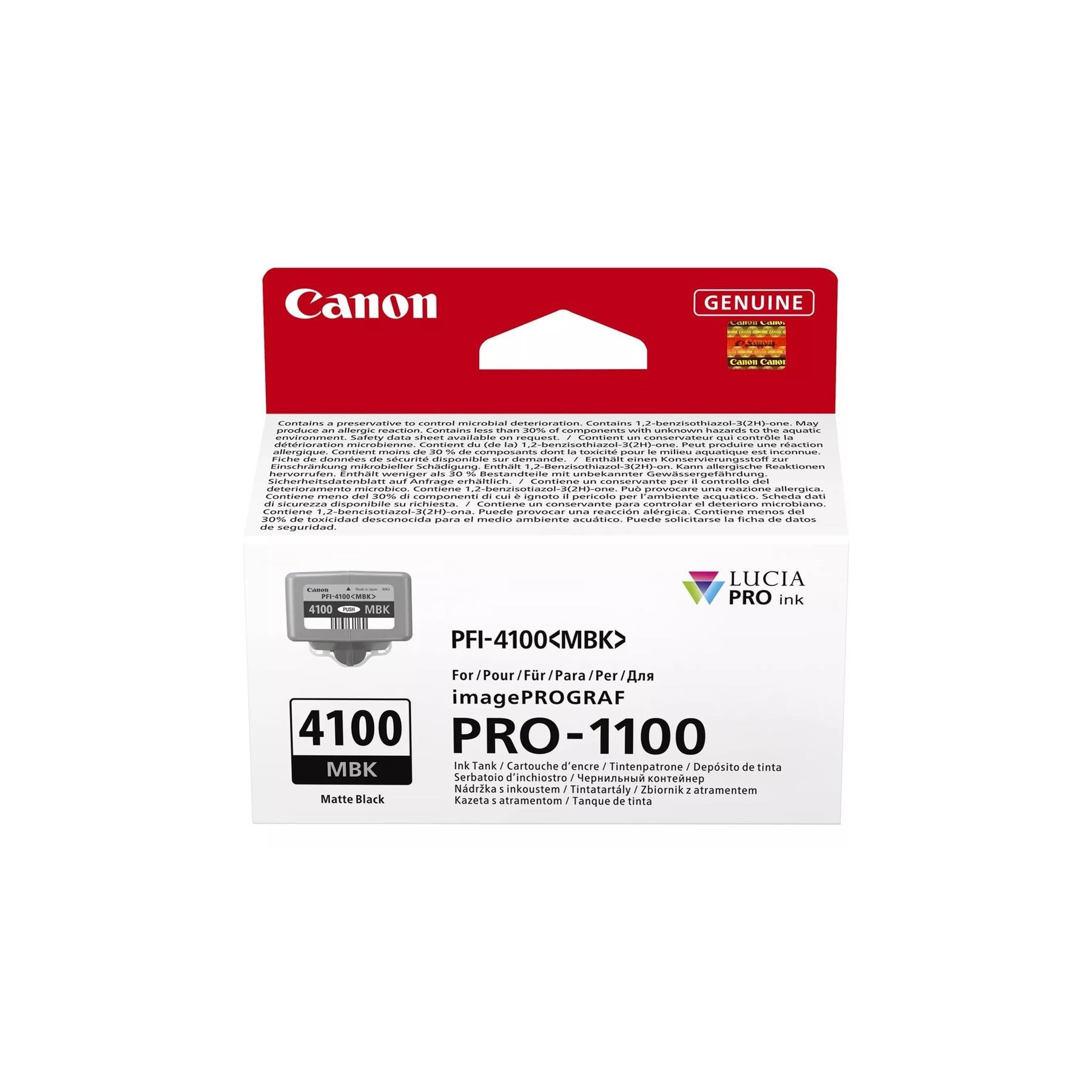 Cartucho Canon Pfi - 4100Mbk Negro Mate