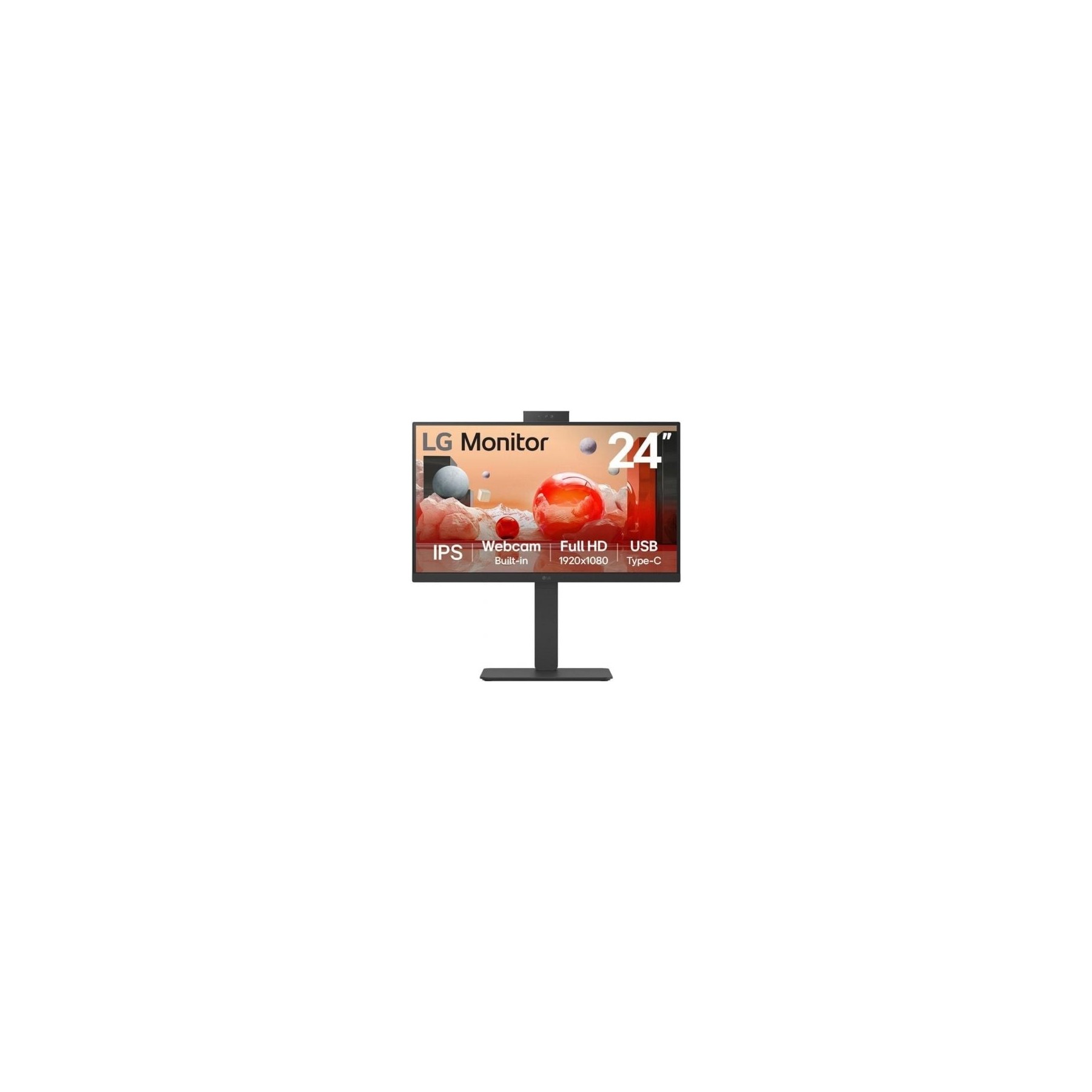 Monitor Profesional Lg 24Ba850-B 23.8"/ Full Hd/ Webcam/ Mul
